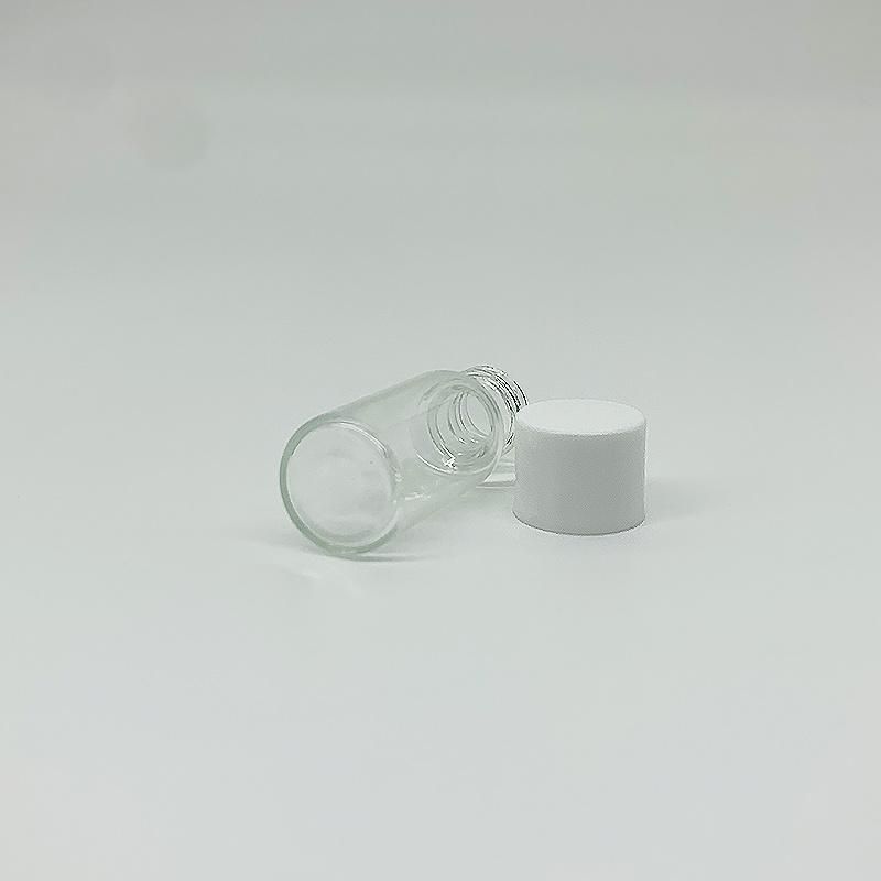 China Manufactory Cosmetic Glass Vial Bottle with Cap for Essential Oil Sample Bottle
