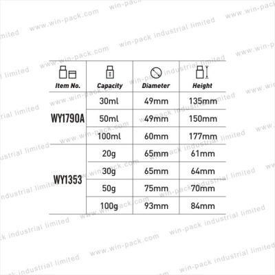 Factory Price Beauty Acrylic Lotion Sprayer Bottle with Aluminium Pump and Cap