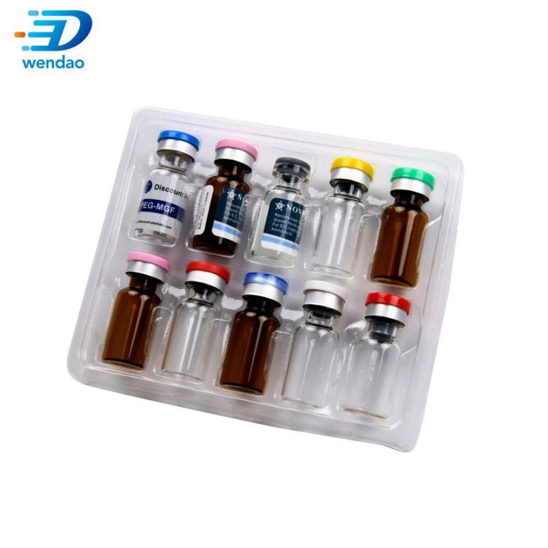 Plastic 1ml 2ml 10ml Injection Vial Tray Blister Packaging Trays