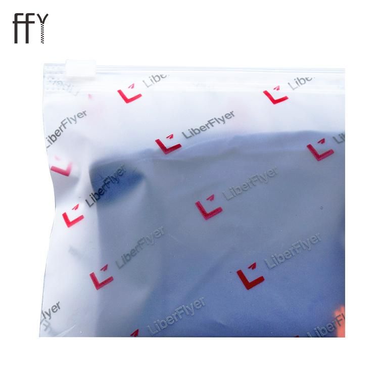 High Quality Transparent Shirt Slider Plastic Zipper Bag Ffy Thicken Custom Size Printed Logo PVC Pouch for Cloth
