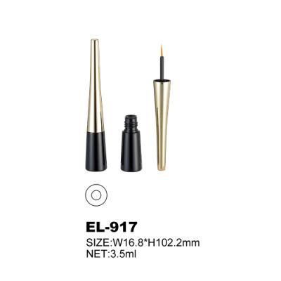 Gold Eyeliner Container Plastic Cosmetic Packaging Eyeliner Bottle