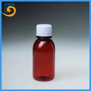 100ml Pharmaceutical Pet Material Amber Liquids Medicine Bottle