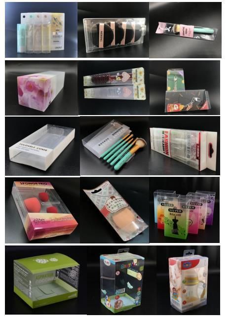 Plastic PET Custom Cosmetic Transparent Eyelash Packaging Box