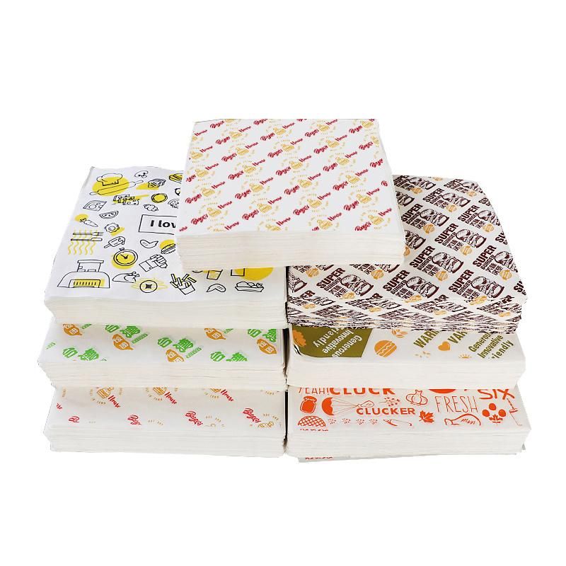 Custom Printed Honeycomb Aluminum Foil Wrapping Paper for Burger