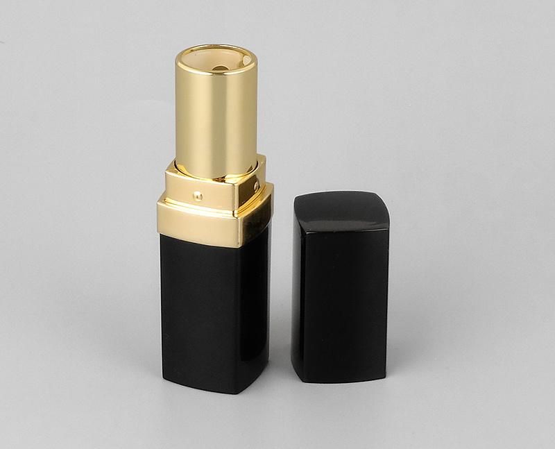 Luxury Fancy Make Your Own Brand DIY Glod Black Cosmetic Lip Balm Container Empty Lipstick Tube