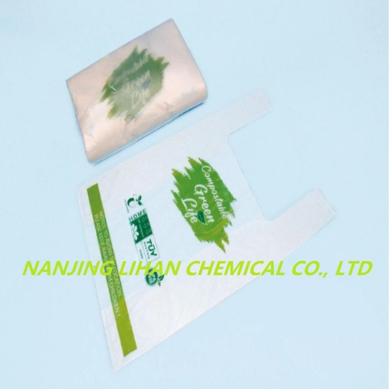 Shopping Carry Cornstarch Packaging Bag Compostable Plastic Biodegradable Restaurant Bag/Food Shopping Bag