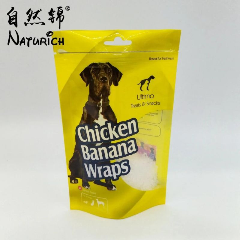 Flexible Pet Stand up Plastic Packaging Food Bag with Zipper