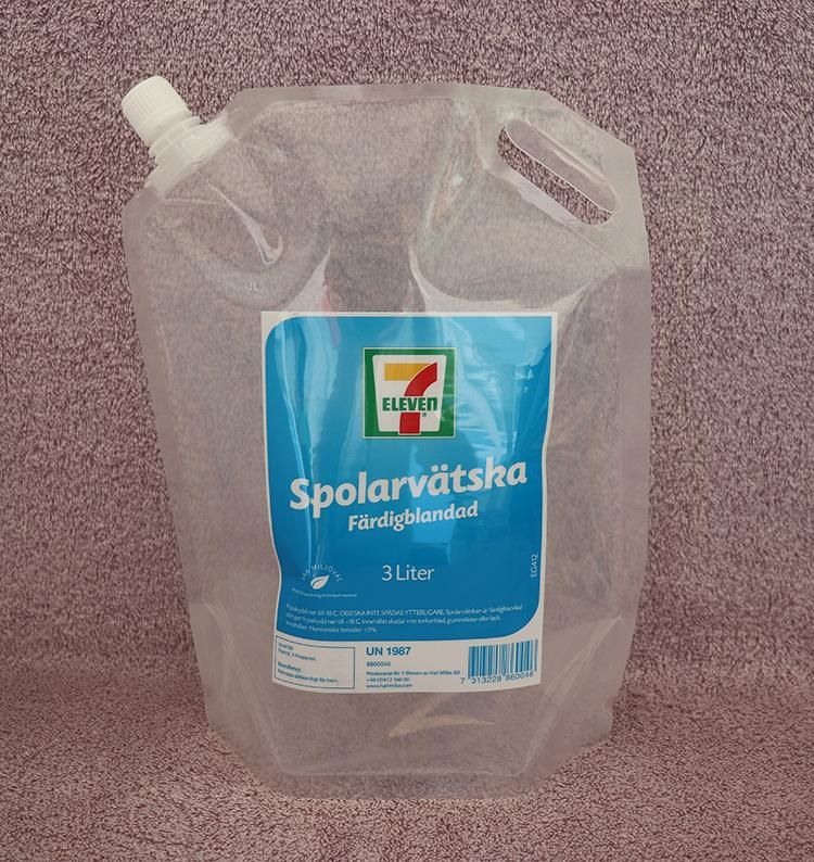 Stand up Packaging Handle Liquid Refill Bags with Spout for Windshield Washer Fluid