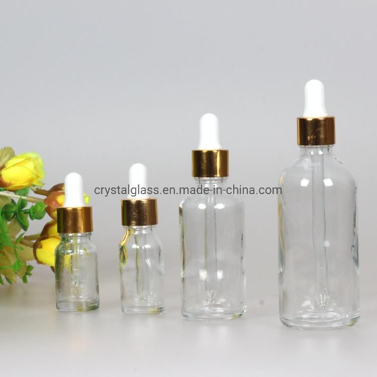 5ml-100ml Green Glass Essential Oil Bottle with Dropper