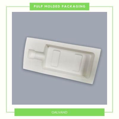 Customized Compostable Sugarcane Bagasse Pulp Molded Industrial Packaging for Wine Bottles
