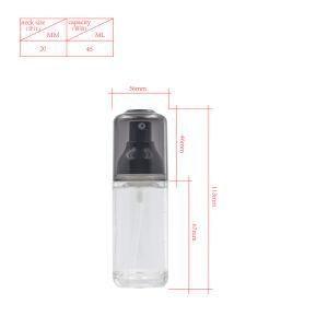 45ml Lotion Pump Mat Plastic Packaging Cosmetic Serum Bottle