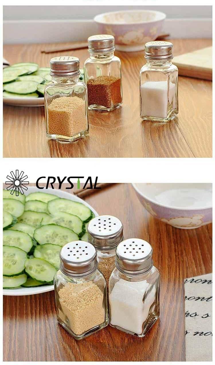 Salt Pepper Shakers Seasoning Jar Barbecue Condiment Jar Bottles Cruet Container, Perfect for Storing Spice, Herbs and Powders
