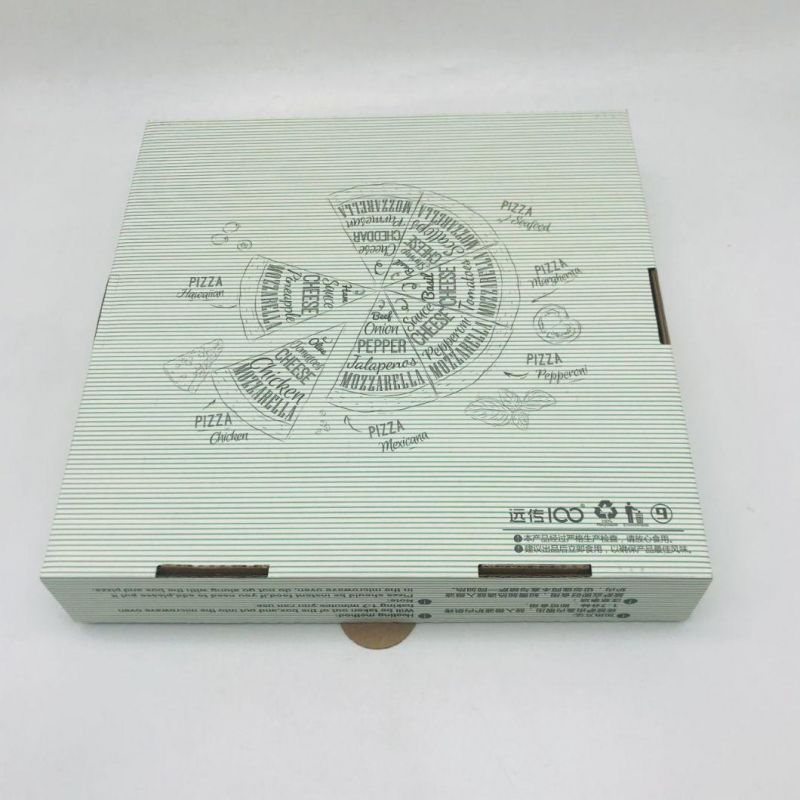 Food Grade Flute Corrugated Custom Printed Pizza Box