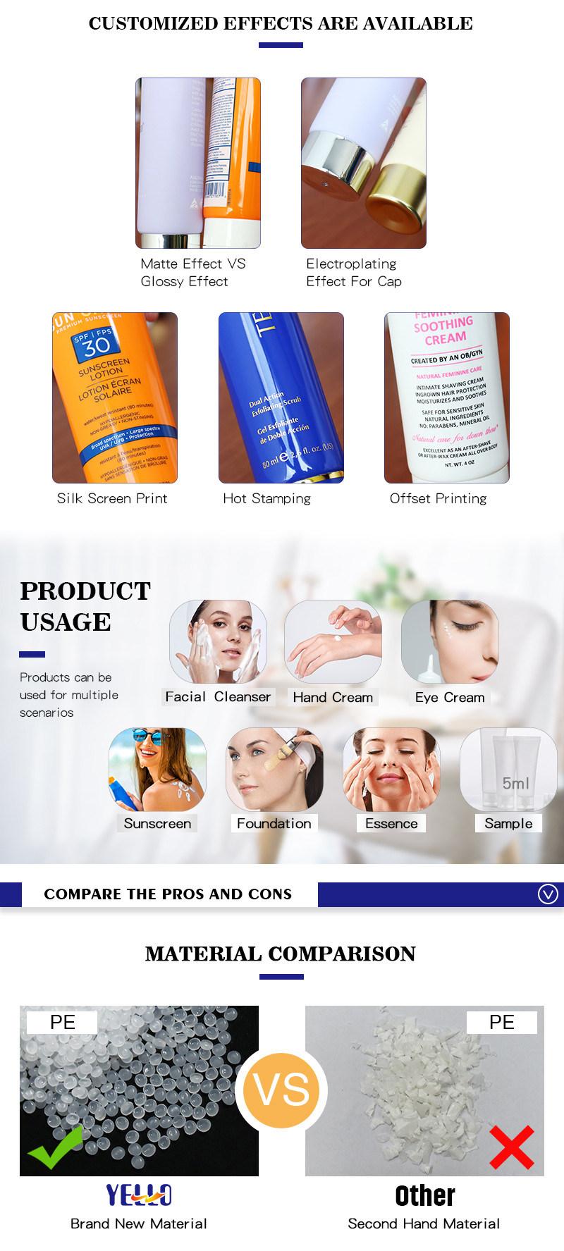 Factory Supply Green Empty 200ml Plastic Body Cream Tubes