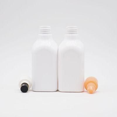 250ml Square Bottle with Sprayer White Plastic Spray Bottle