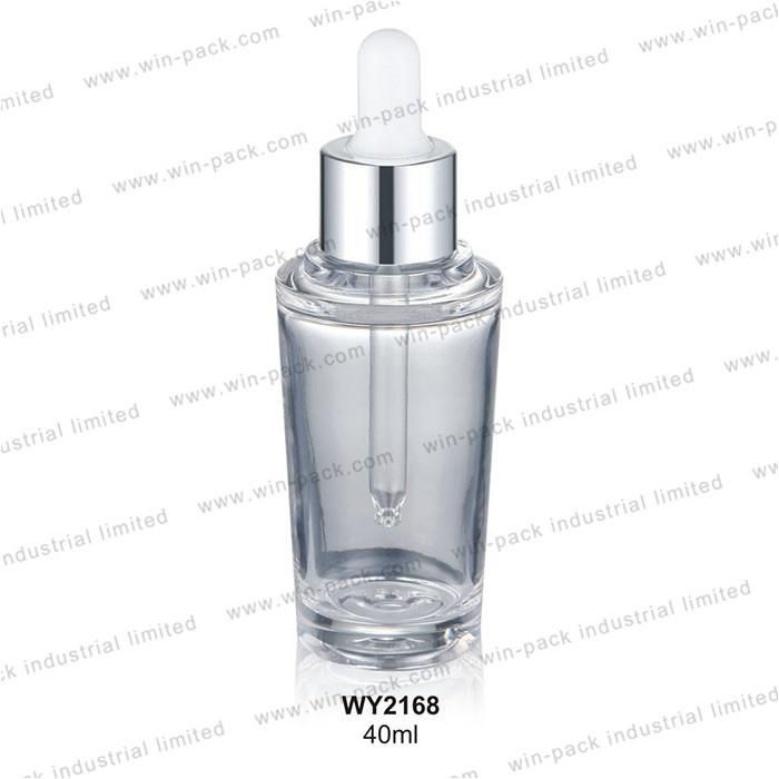 Plastic Round Thick Wall Dropper Bottle and Thick Pet Cosmetic Dropper Bottle 50ml