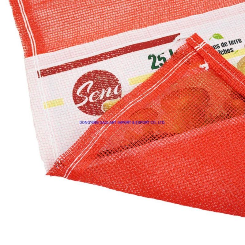 L-Sewing PP Leno Onion Mesh Bag for Vegetable with Drawstring