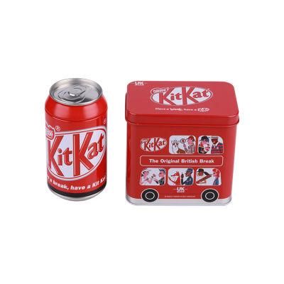 Hotsale Bus Shaped Snack Metal Box Custom Printed Chocolate Tin Box