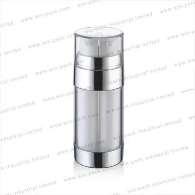 Winpack Top Sell Empty 15ml2 30ml Dual Chamber Bottle Packaging for Lotion 75ml*2 Clear Dual Chamber Plastic Bottle Fast Delivery Serum Bottle
