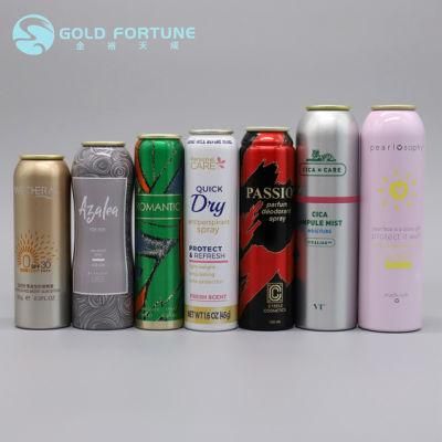 Empty Aluminum Aerosol Can Cooking Oil Bottle Food Packaging