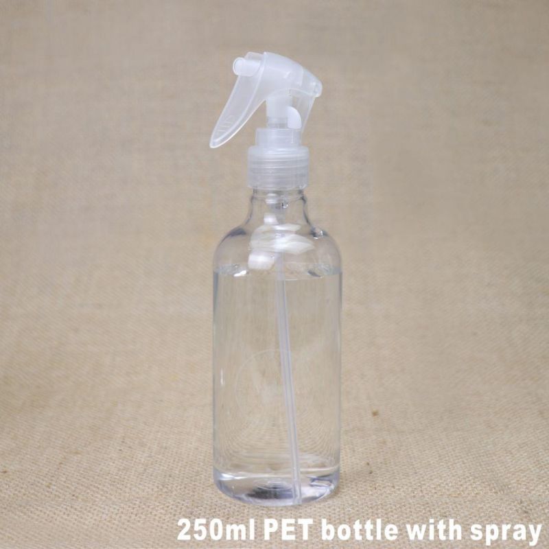 16oz 500ml Pet Clear Clean Alcohol Gel Hand Sanitizer Bottle with Pump Ready Stock