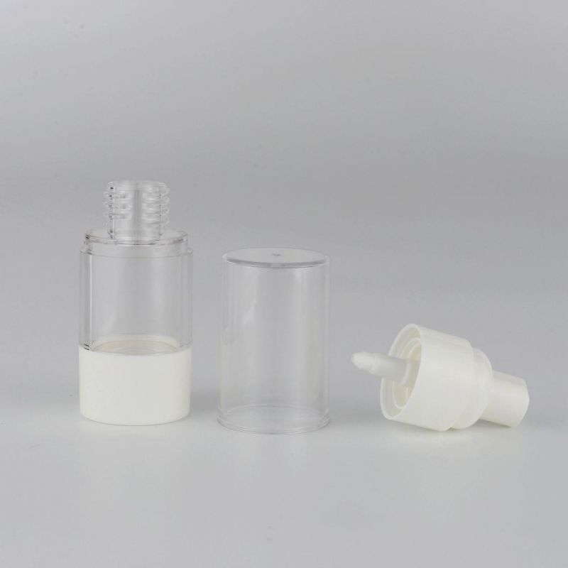 in Stock 15ml 30ml 50ml Mini Atomizer White Head Mist Airless Spray Bottle Packaging Cosmetic Airless Pump Bottle