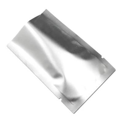 Custom Design Brown 3 Side Heat Seal Open Top Flat Bottom Aluminum Foil Coated Kraft Paper Food Storage Bag