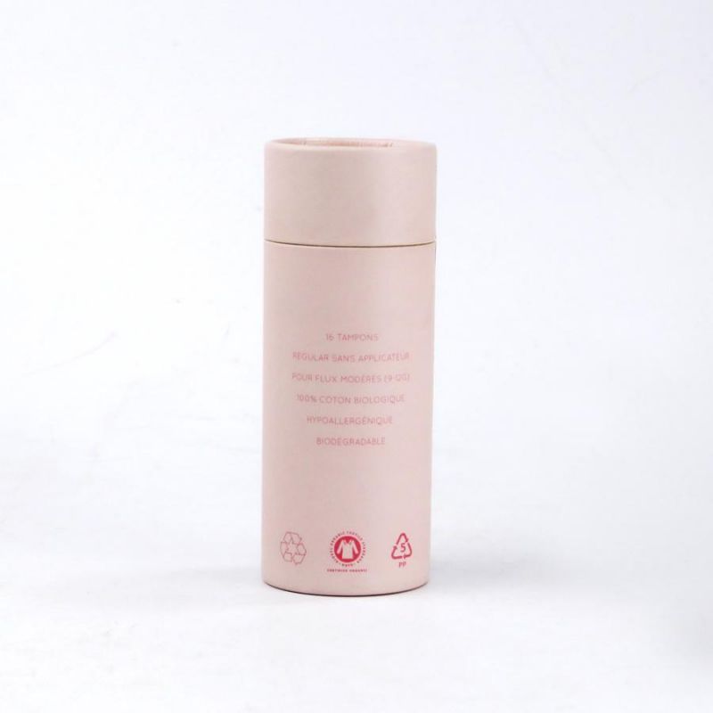 Custom 123*47mm Lovely Pink Color Tube Box