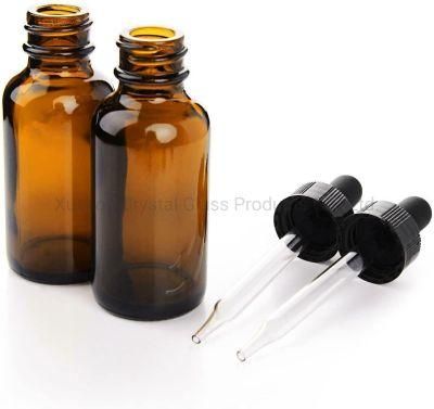 China 5ml 10ml 20ml 30ml 50ml 100ml Clear Amber Blue Green Essential Oil Glass Bottle for Cosmetic