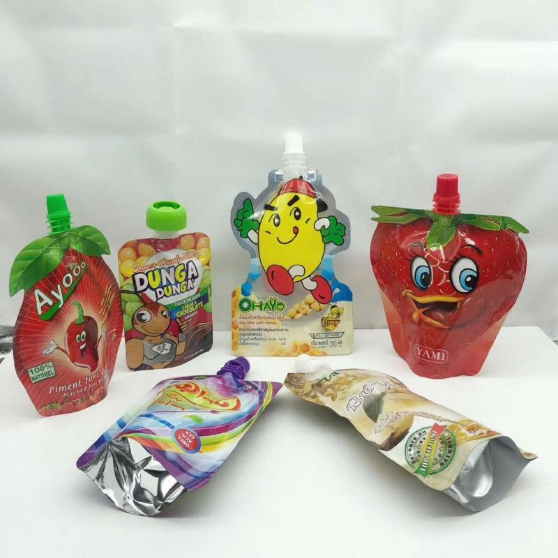 Spout of a Spout Pouch a Plastic Bag with a Suction Nozzle