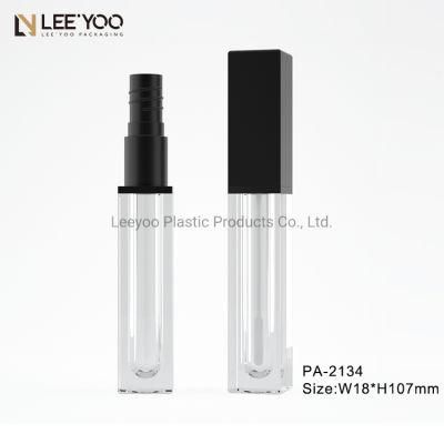 PA-2134 Square Lipgloss Tube with Middle Ring Empty Lip Gloss Container Cosmetic Packaging
