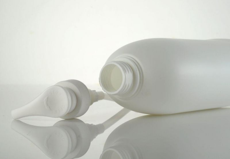 1000ml PE Plastic Cosmetic Shampoo Oval-Shaped Bottle for Emulsion