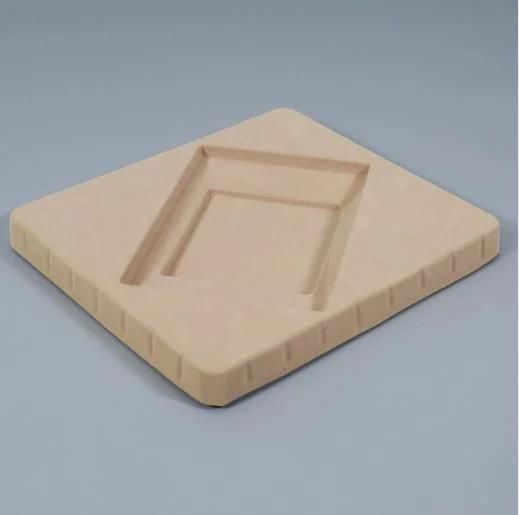 Disposable Colorful Velvet Flocked Rectangular Plastic Packaging Tray