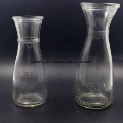 Glass Cold Fruit Tea Water Bottle Juice Glass Packing Bottle