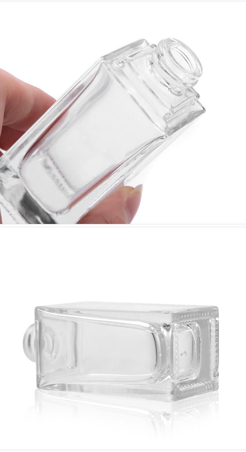 15ml 20ml 30ml 40ml Square Glass Liquid Foundation Bottle Frosted Cosmetic Sub-Bottling Bb Cream Lotion Bottle