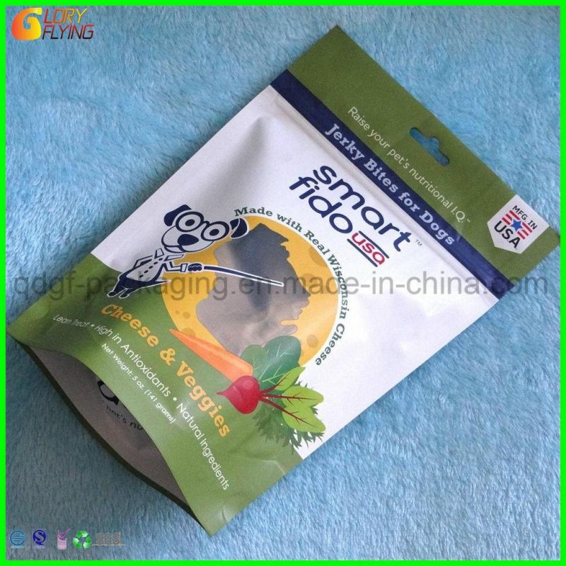 Stand up Plastic Bag with Zipper for Packing Dog Food