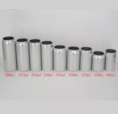 250ml 330ml 500ml Customized Drink Printing Aluminum Blank Beverage Can