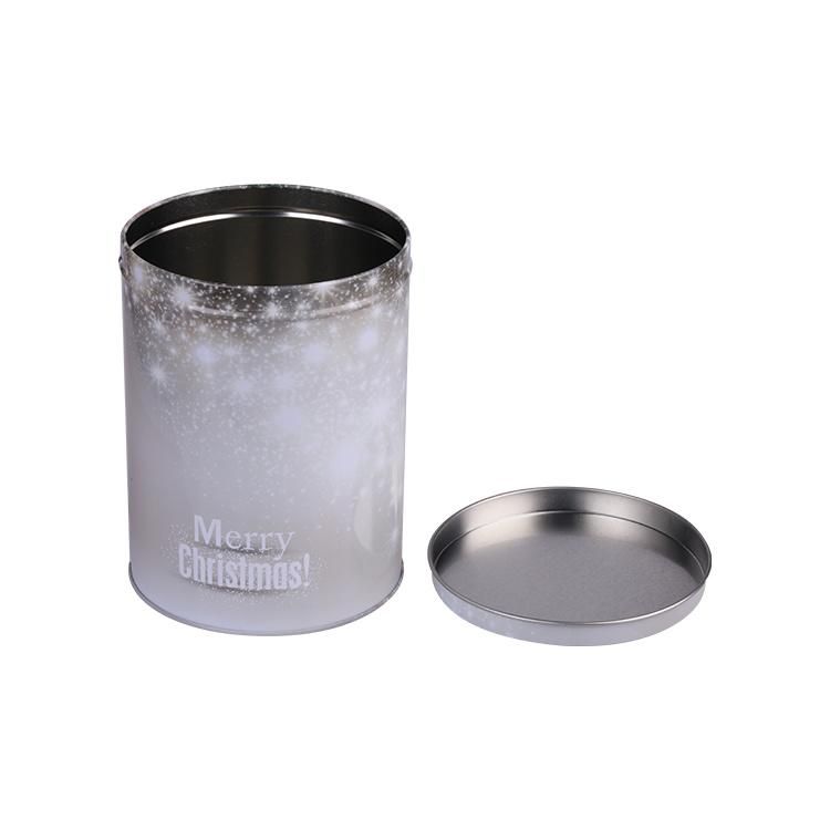 Hot Sale Round Tin with Colorful Pet Window Custom Cookies Tin Box