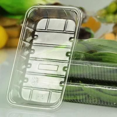 Supermarket Customized Black Vegetable Fruit Meat Food Packaging PP Blister Tray With FDA Certification