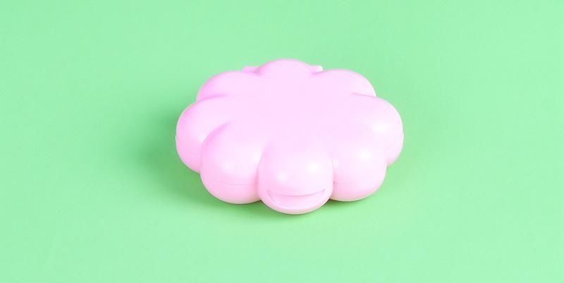 New Design Flower Shape Cosmetic Container Compact Powder Case Foundation Case Pressed Powder Case for Packaging