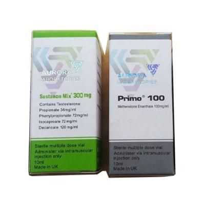 Custom Pharmaceutical Packaging 10ml Vial Labels and Box for Test C