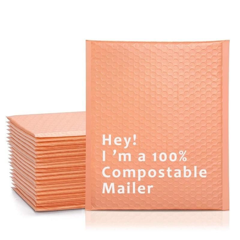 Biodegradable Bubble Padded Shipping Envelopes Poly Compost Bubble Mailers