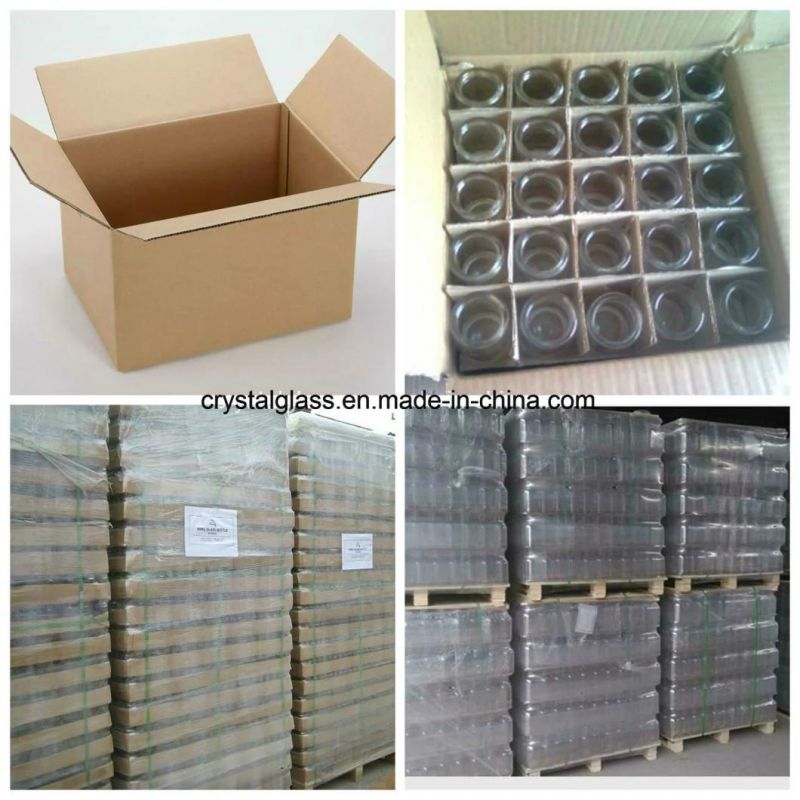150ml Clear Round Shaped Hermetic Glass Storage Jar Storage Food Honey Glass Jar with Metal Lid