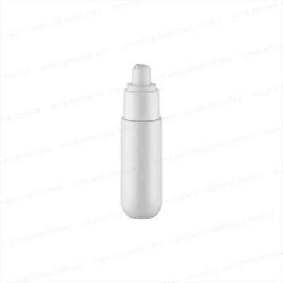 New Style Round Shape White Color Airless Lotion Pump Bottle for Cosmetic Skincare Packaging
