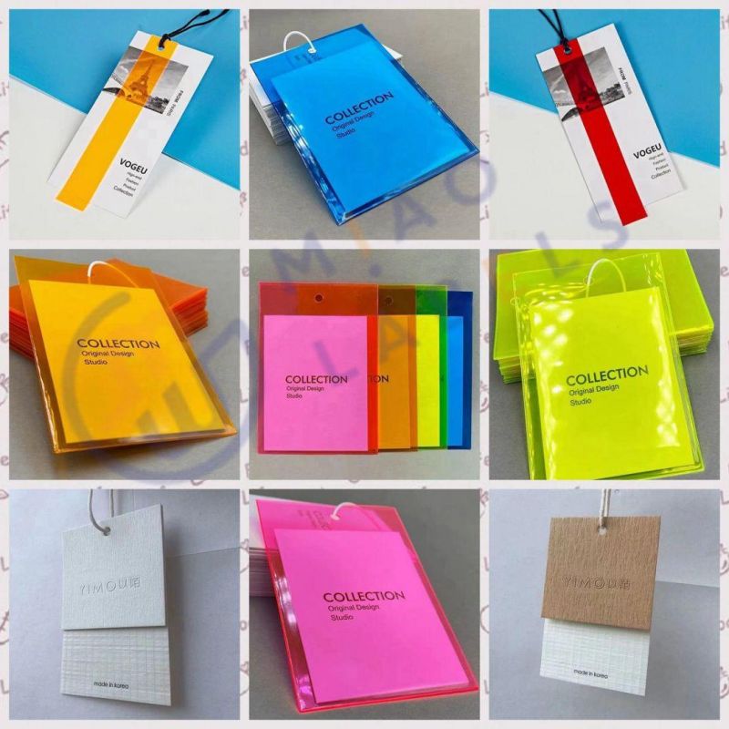 Free Sample High Quality Garment Hang Tag for Clothing, Swing Tag in Garment Tags
