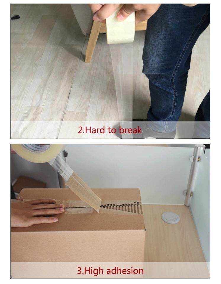 BOPP Packing Tape Carton Yellow Transparent Adhesive Tape Packing Tape Banding Tape