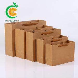Kraft Paper Bag Tote Bag Tea Packaging Bag Custom Gift Bag Clothing Store Shopping Bag Custom