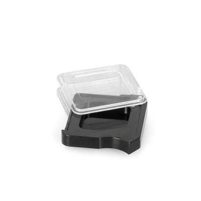 Customized Wholesale 1 Hole Black Plastic Empty Eyeshadow Palette Cosmetic Beauty Case for Packaging