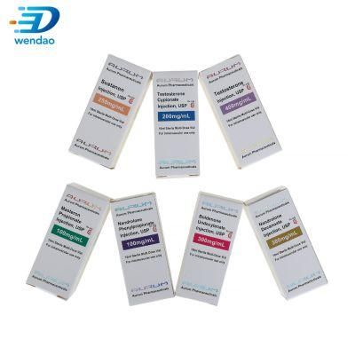 Manufacturer High Quality Custom Glass Vial Paper Folding Box Without Glue