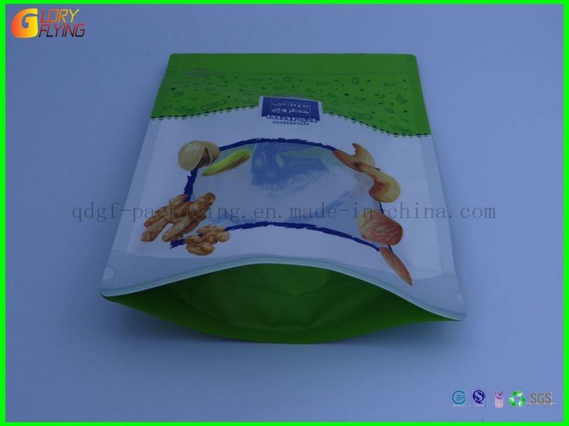 Nut Plastic Zipper Bag, Transparent Window Plastic Bag